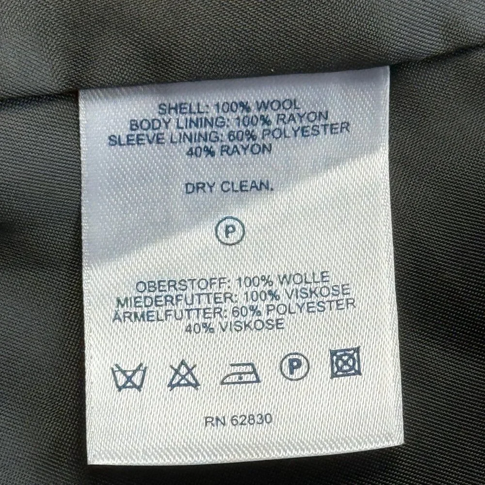 Lands’ End Men’s Wool Over Coat Sz 40 Tall - Picture 4 of 13